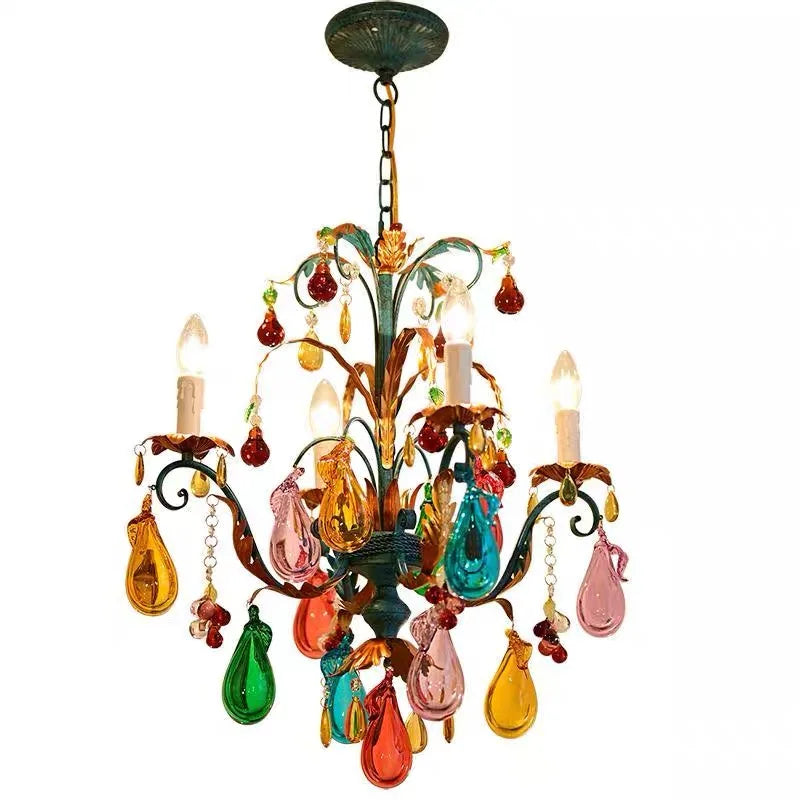 Lustre Cristal à Bougies — Élégance à la Française