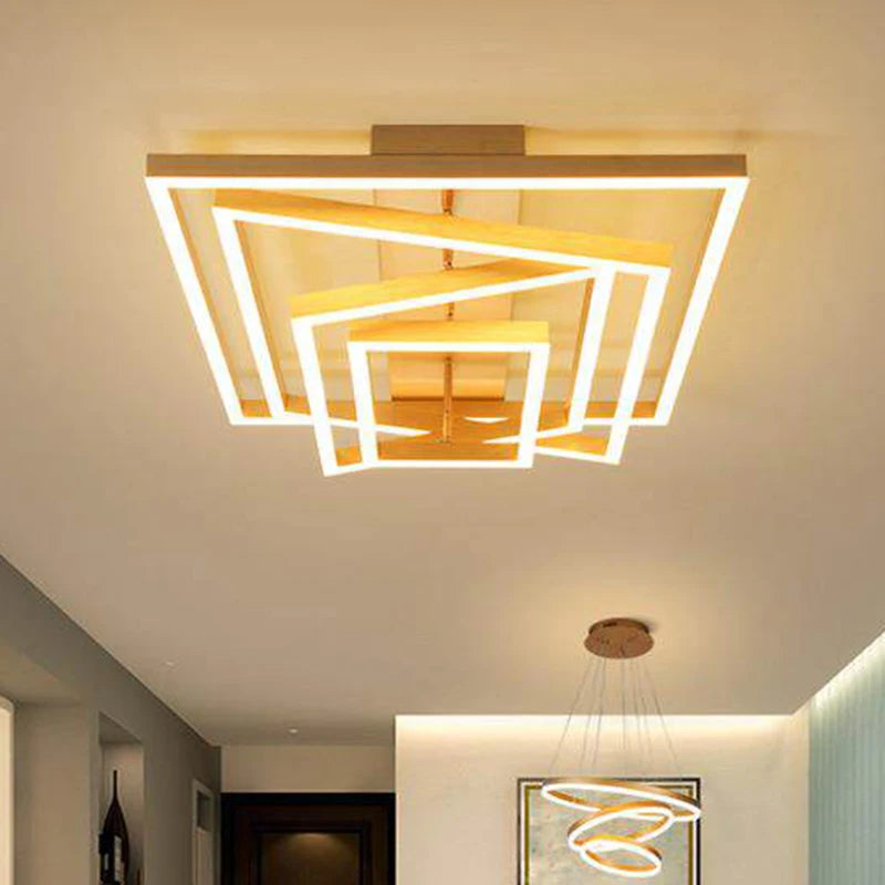 Lustre Anneaux LED Nordic — Élégance Contemporaine