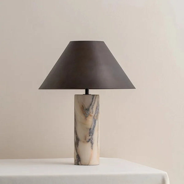 Lampe de Table Marmo Italia — Marbre Naturel & Lumière Atmosphérique