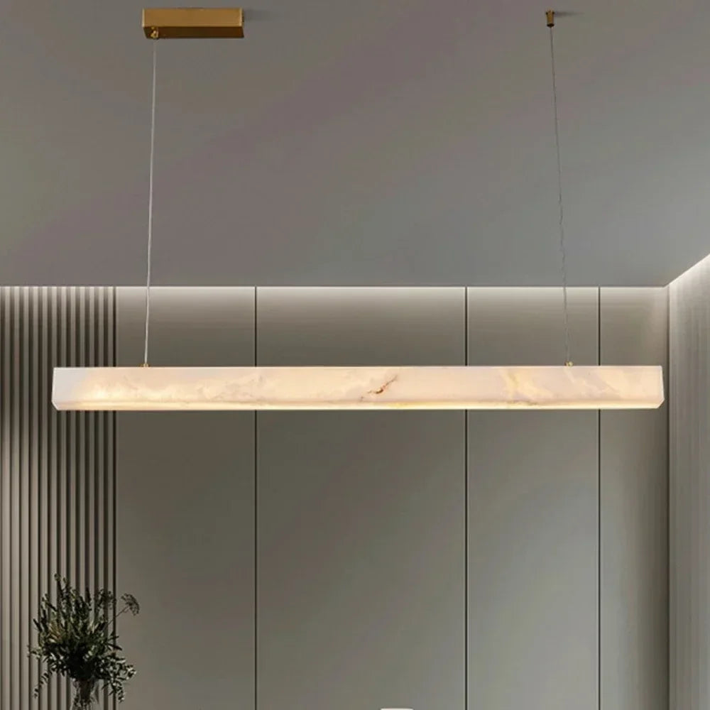 Lustre Marbre Naturel Alabaster — Éclat Intemporel