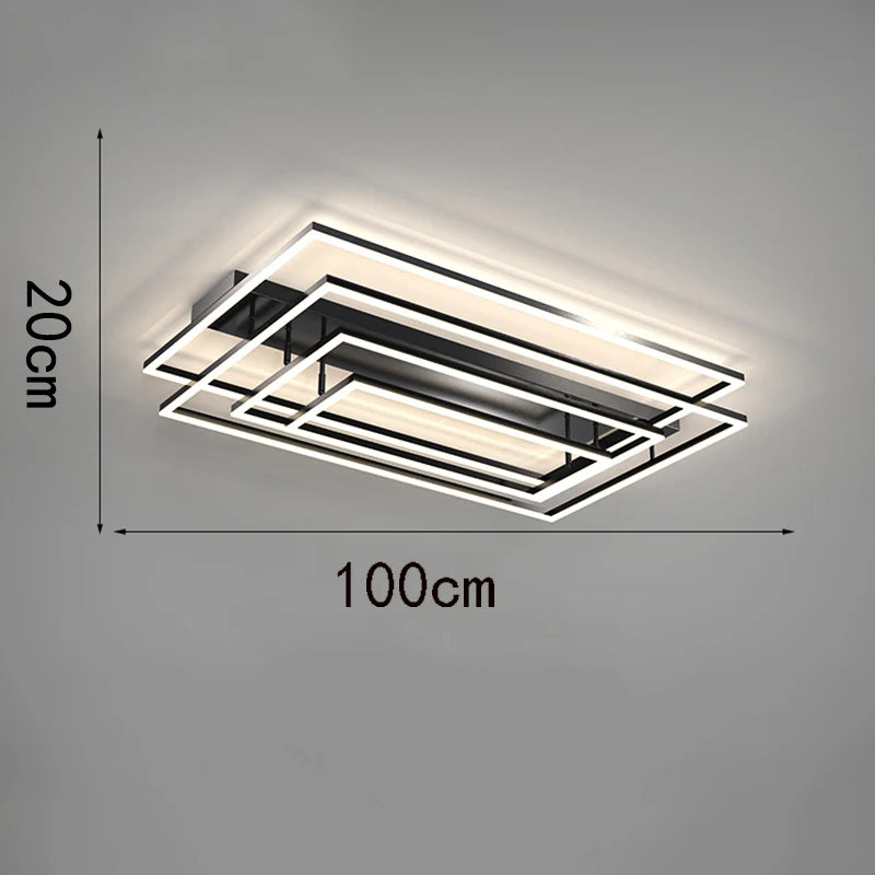 Lustre Anneaux LED Nordic — Élégance Contemporaine