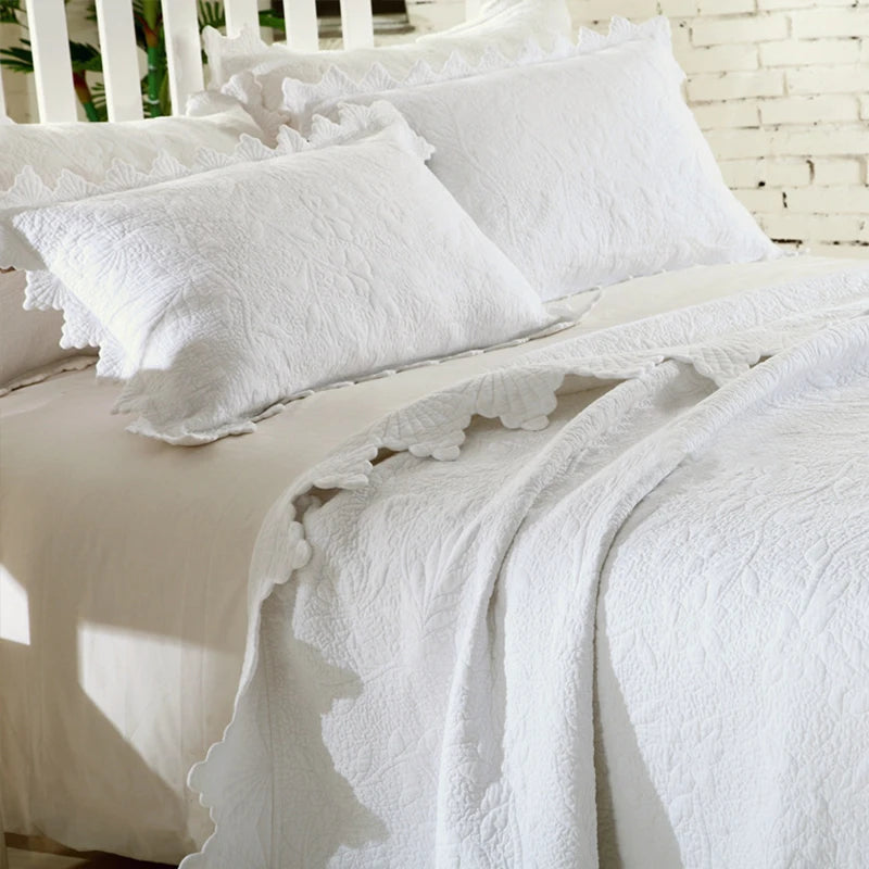 Dessus-de-Lit Matelassé en Coton — Confort & Élégance Estivale