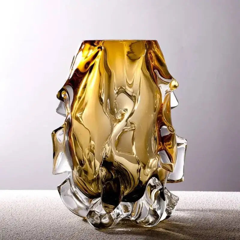 Vase Cristal Soufflé — Luxe Contemporain Art de la Table