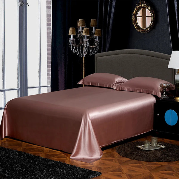 Drap Plat en Soie Mulberry 30mm — Haute Couture du Sommeil